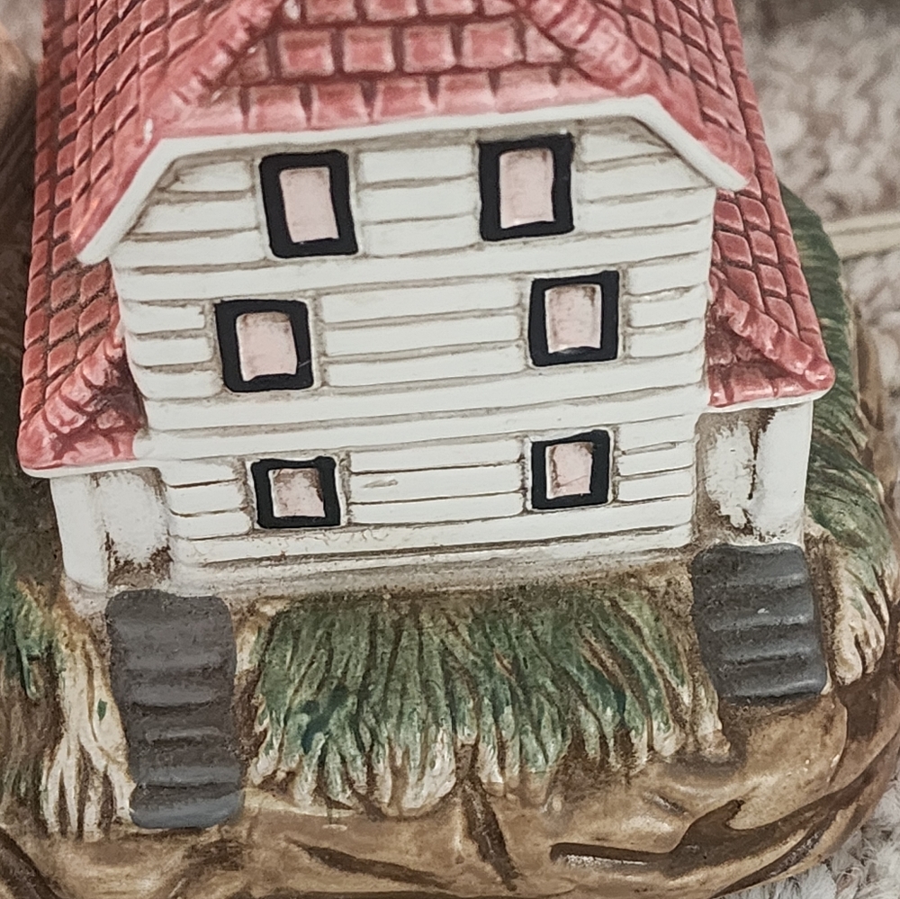 Lighthouse Accent Lamp with Red and White Design - Picture 5 of 8